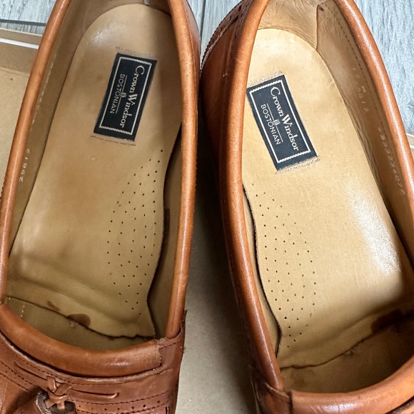 Vintage Men\'s BOSTONIAN Brown Leather Crown Windsor Kiltie Tassel Loafers M 13M main image 12